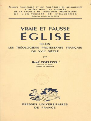cover image of Vraie et fausse Église